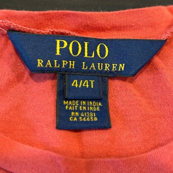 Polo Ralph Lauren Wild Eagle Tee Shirt Orange - Picture 2 of 3